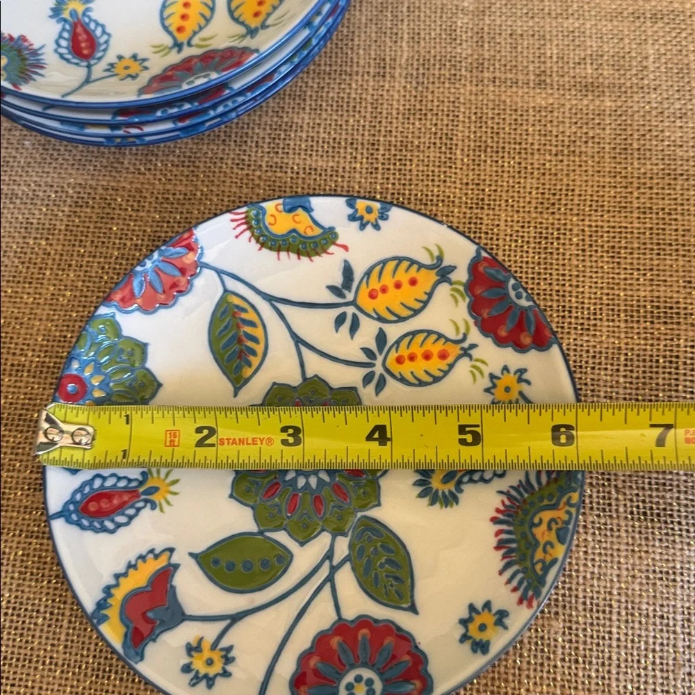 Tabletops Gallery Lana Pattern 5 Appetizers-Bread Butter Plates 6” Floral